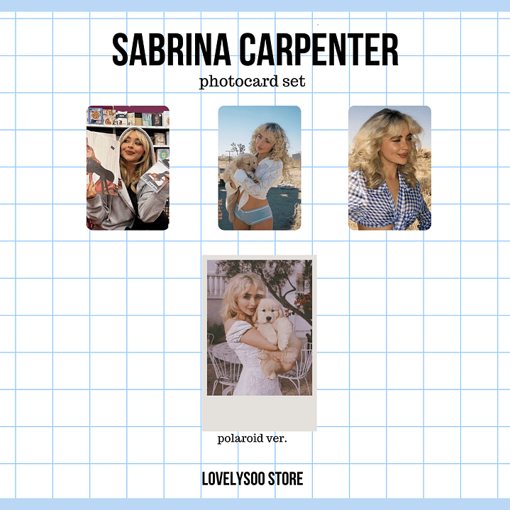 Sabrina Carpenter - Set de Photocards Fanmade  1