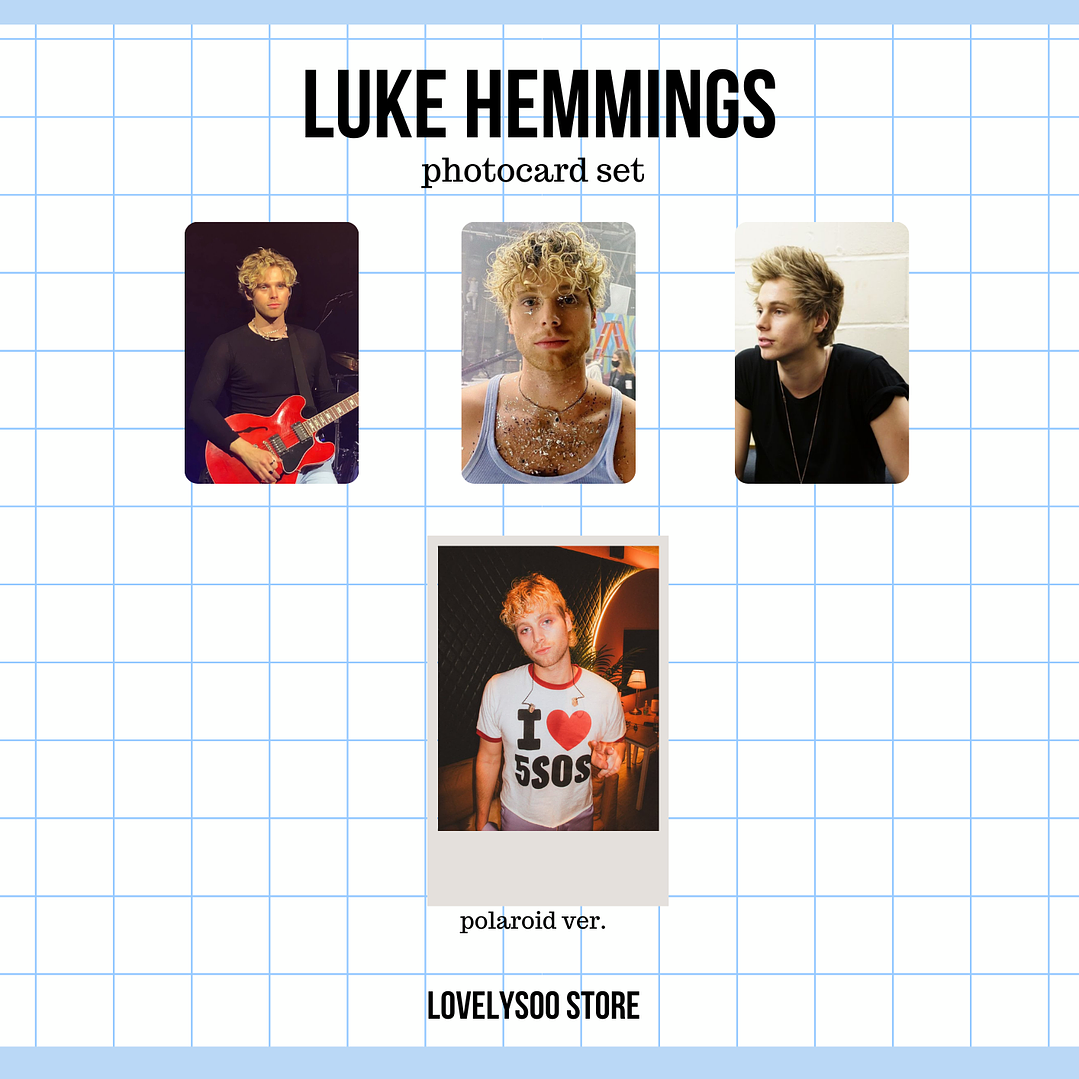 Luke Hemmings - Set de Photocards Fanmade 1