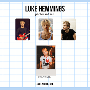 Luke Hemmings - Set de Photocards Fanmade