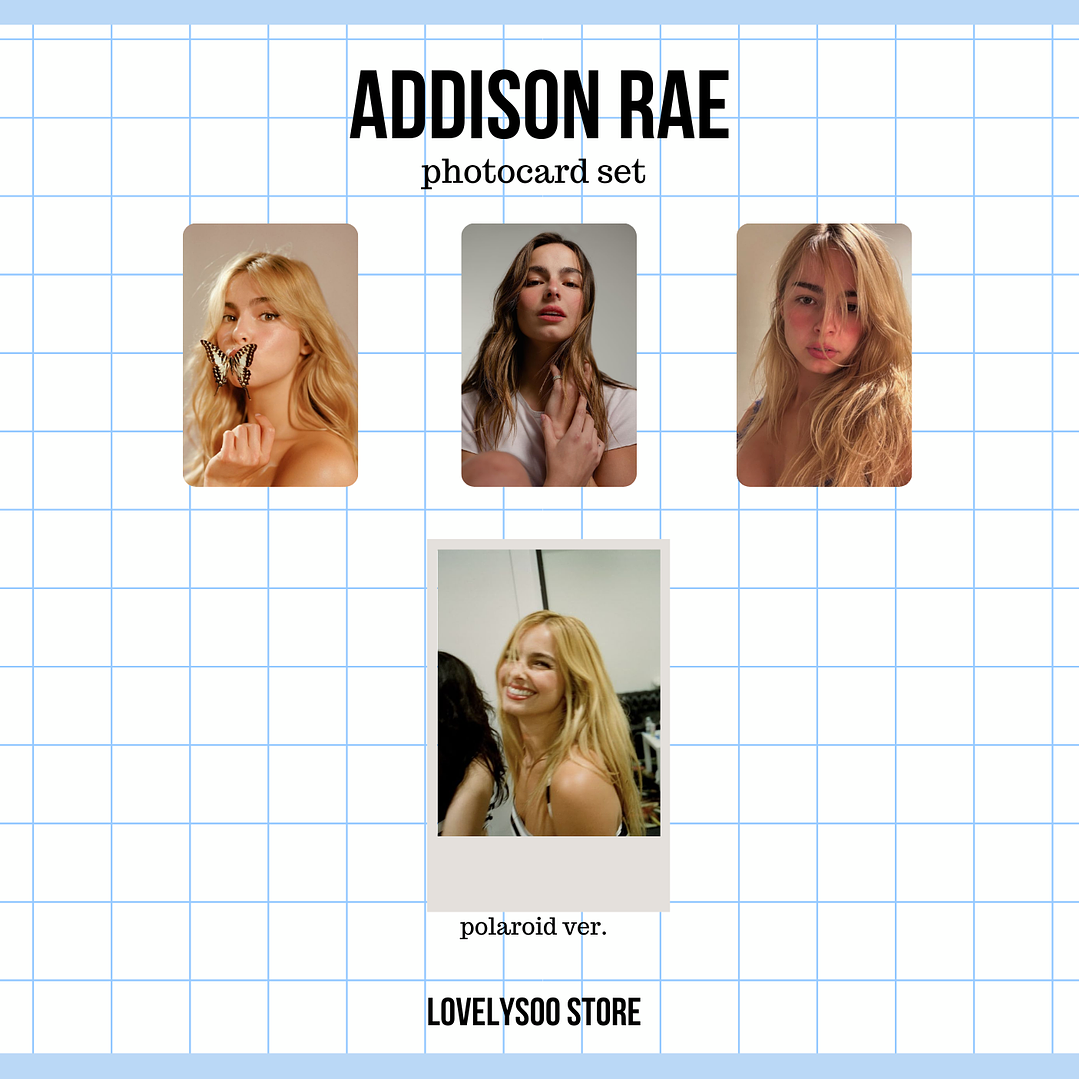 Addison Rae - Set de Photocards Fanmade 1
