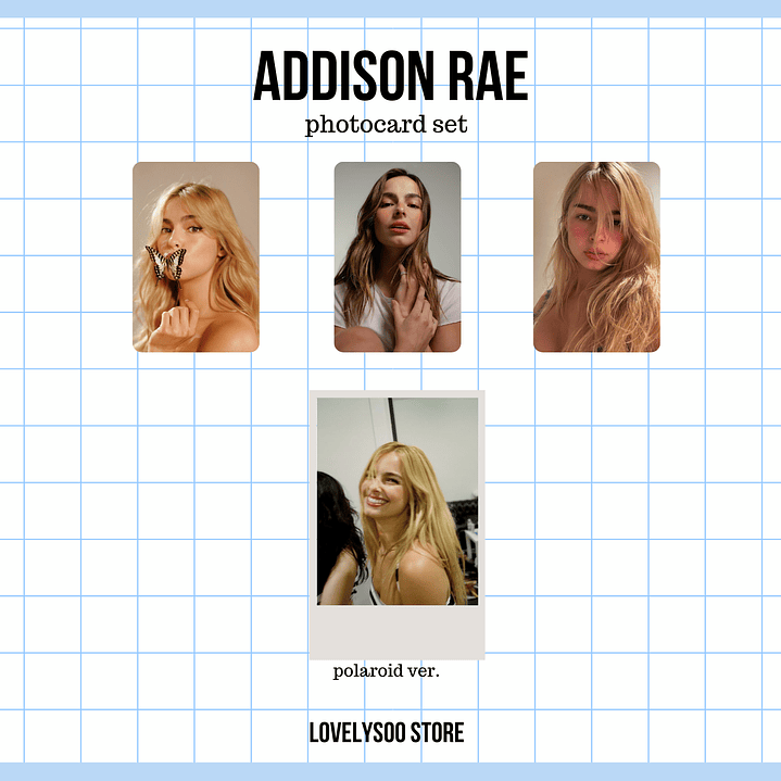 Addison Rae - Set de Photocards Fanmade 1