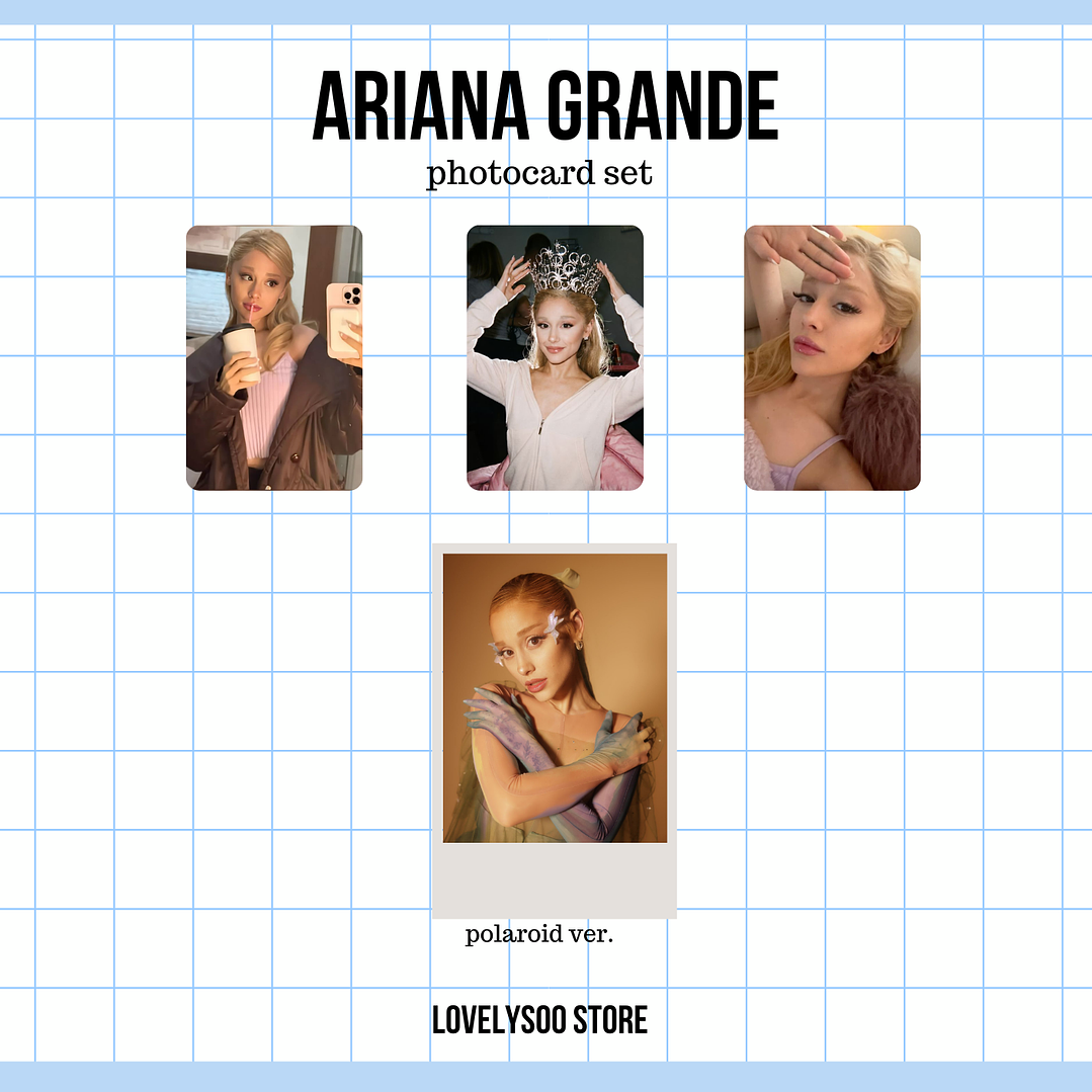 Ariana Grande - Set de Photocards Fanmade 1