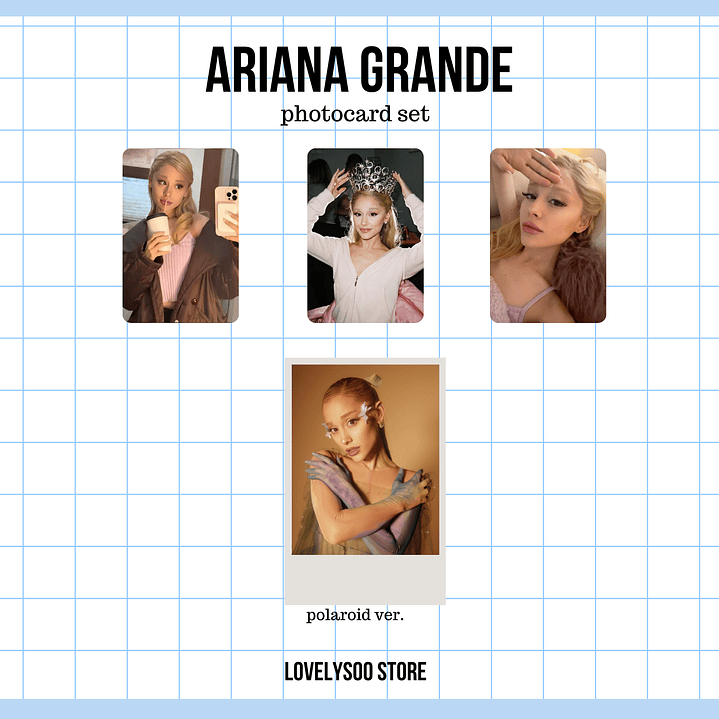 Ariana Grande - Set de Photocards Fanmade 1