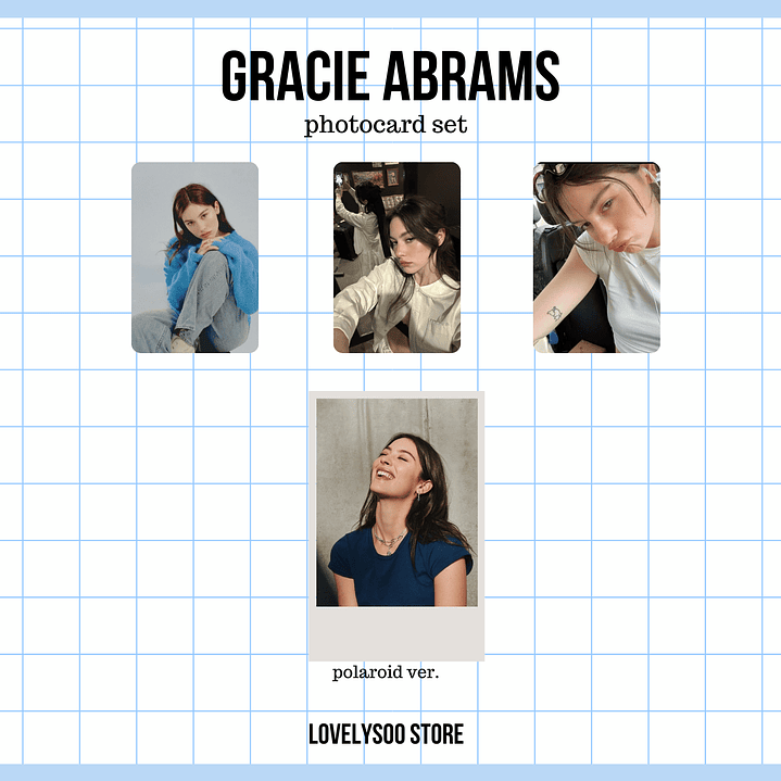 Gracie Abrams - Set de Photocards Fanmade 1