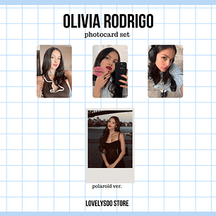 Olivia Rodrigo - Set de Photocards Fanmade