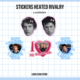  Heated Rivalry - Set de Stickers - 5 Unidades