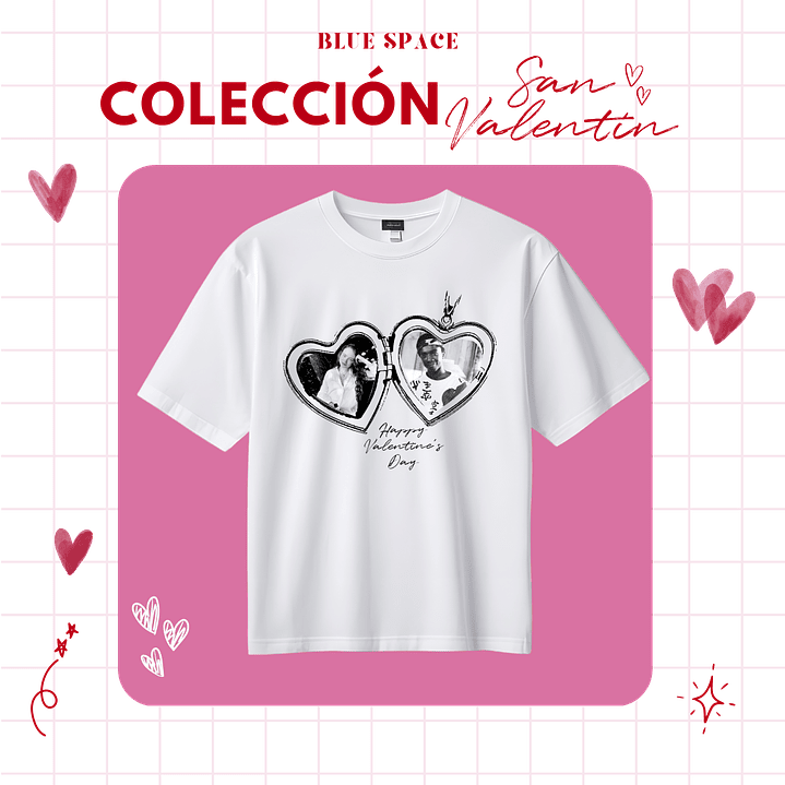Polera RELICARIO PERSONALIZADA- SAN VALENTÍN 1