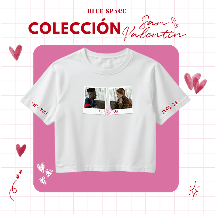 Polera POLAROIDS PERSONALIZADA- SAN VALENTÍN 3