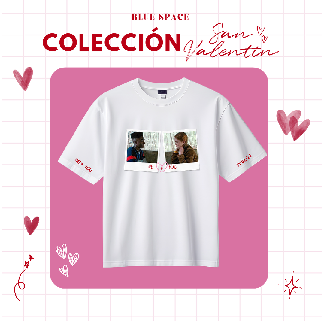 Polera POLAROIDS PERSONALIZADA- SAN VALENTÍN 1