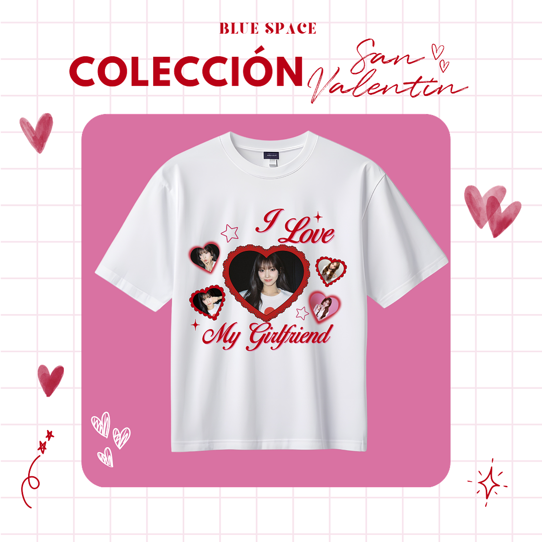 Polera I LOVE MY GIRLFRIEND PERSONALIZADA- SAN VALENTÍN 1