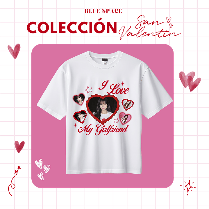 Polera I LOVE MY GIRLFRIEND PERSONALIZADA- SAN VALENTÍN 1