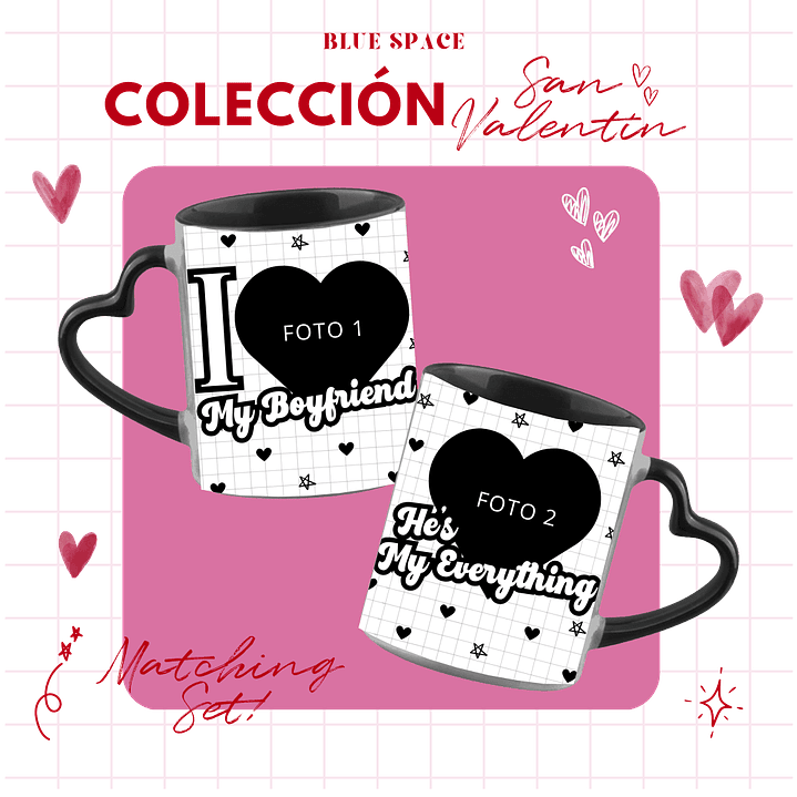 Taza I LOVE MY BOYFRIEND PERSONALIZADO  - SAN VALENTÍN  1