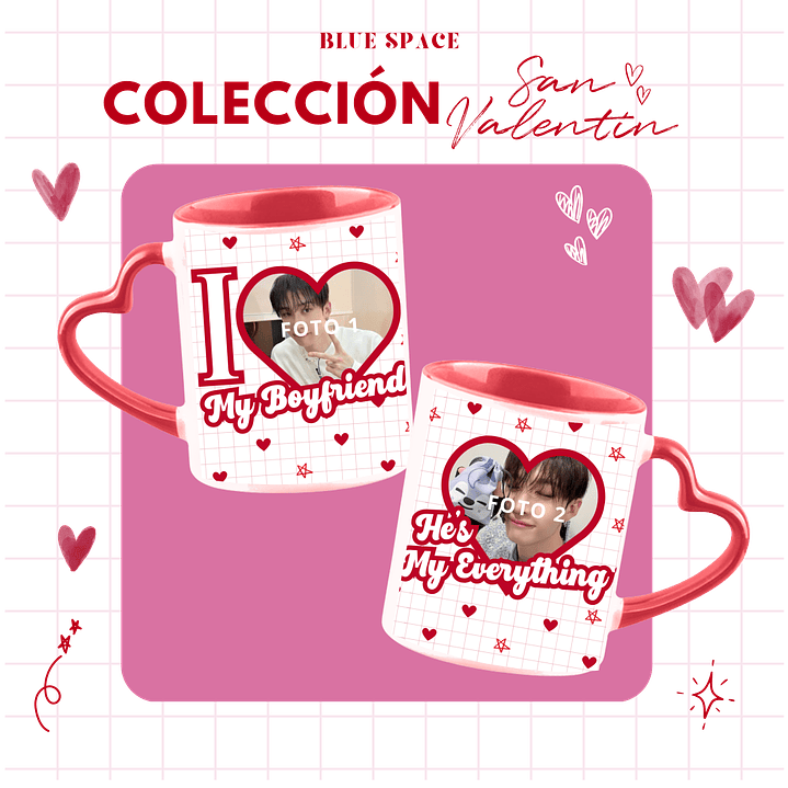 Taza I LOVE MY BOYFRIEND PERSONALIZADO  - SAN VALENTÍN  3