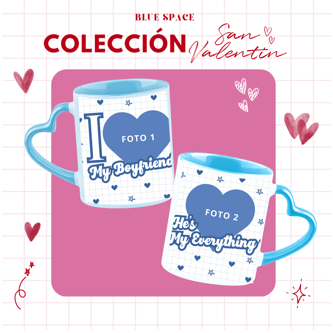 Taza I LOVE MY BOYFRIEND PERSONALIZADO  - SAN VALENTÍN  4