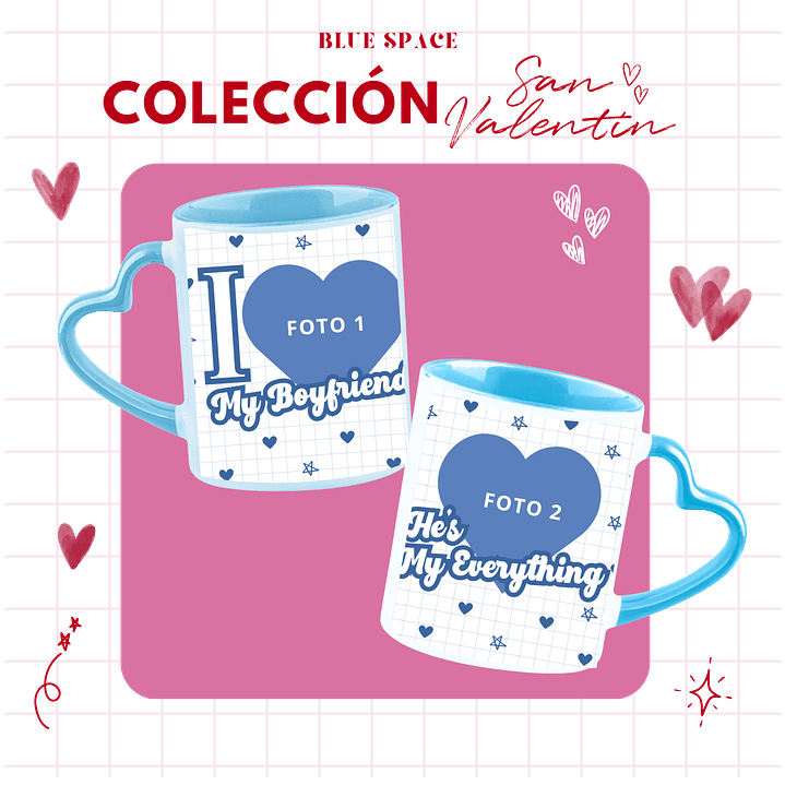 Taza I LOVE MY BOYFRIEND PERSONALIZADO  - SAN VALENTÍN  4