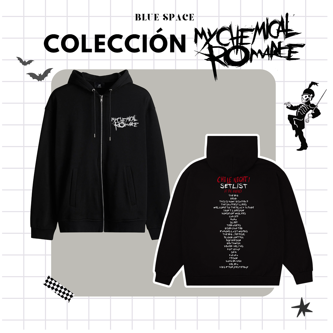 Polera SETLIST NIGHT ONE - MY CHEMICAL ROMANCE CHILE  6