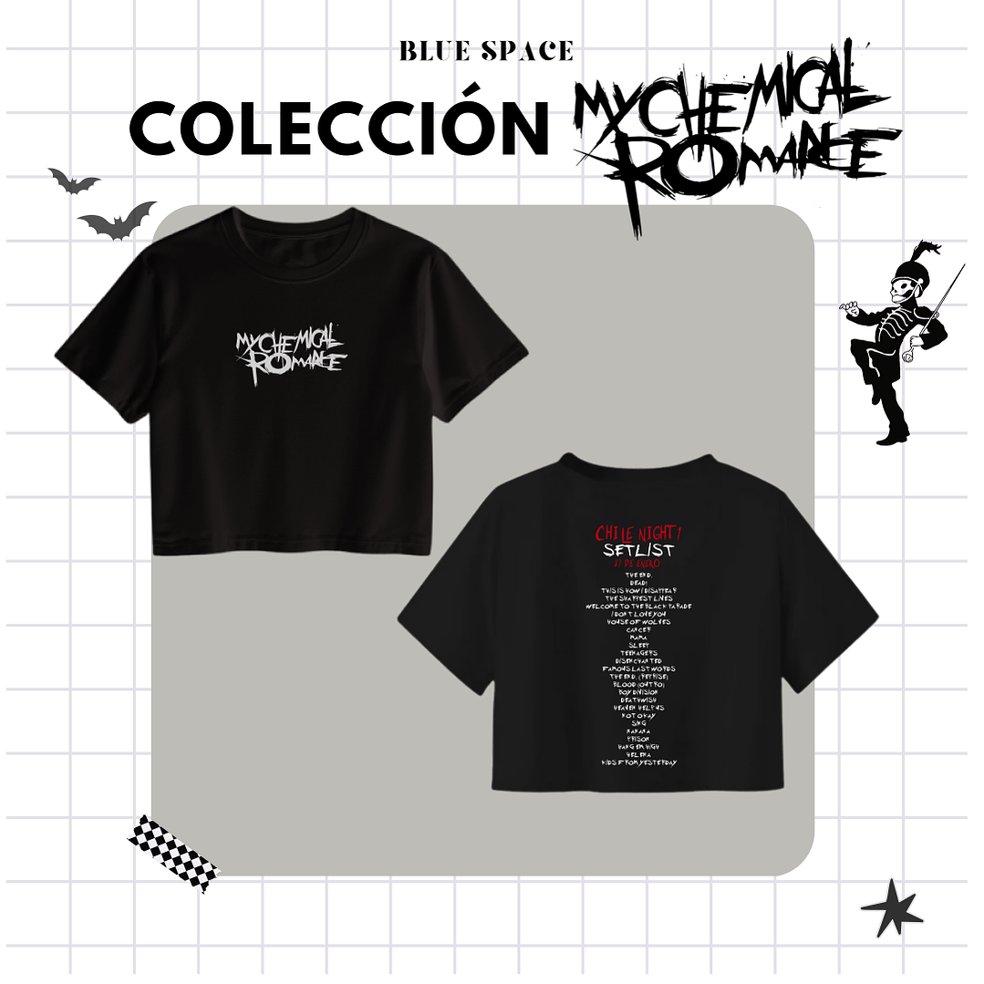 Polera SETLIST NIGHT ONE - MY CHEMICAL ROMANCE CHILE  4