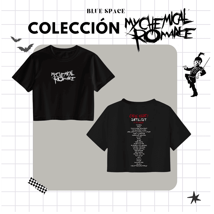 Polera SETLIST NIGHT ONE - MY CHEMICAL ROMANCE CHILE  4