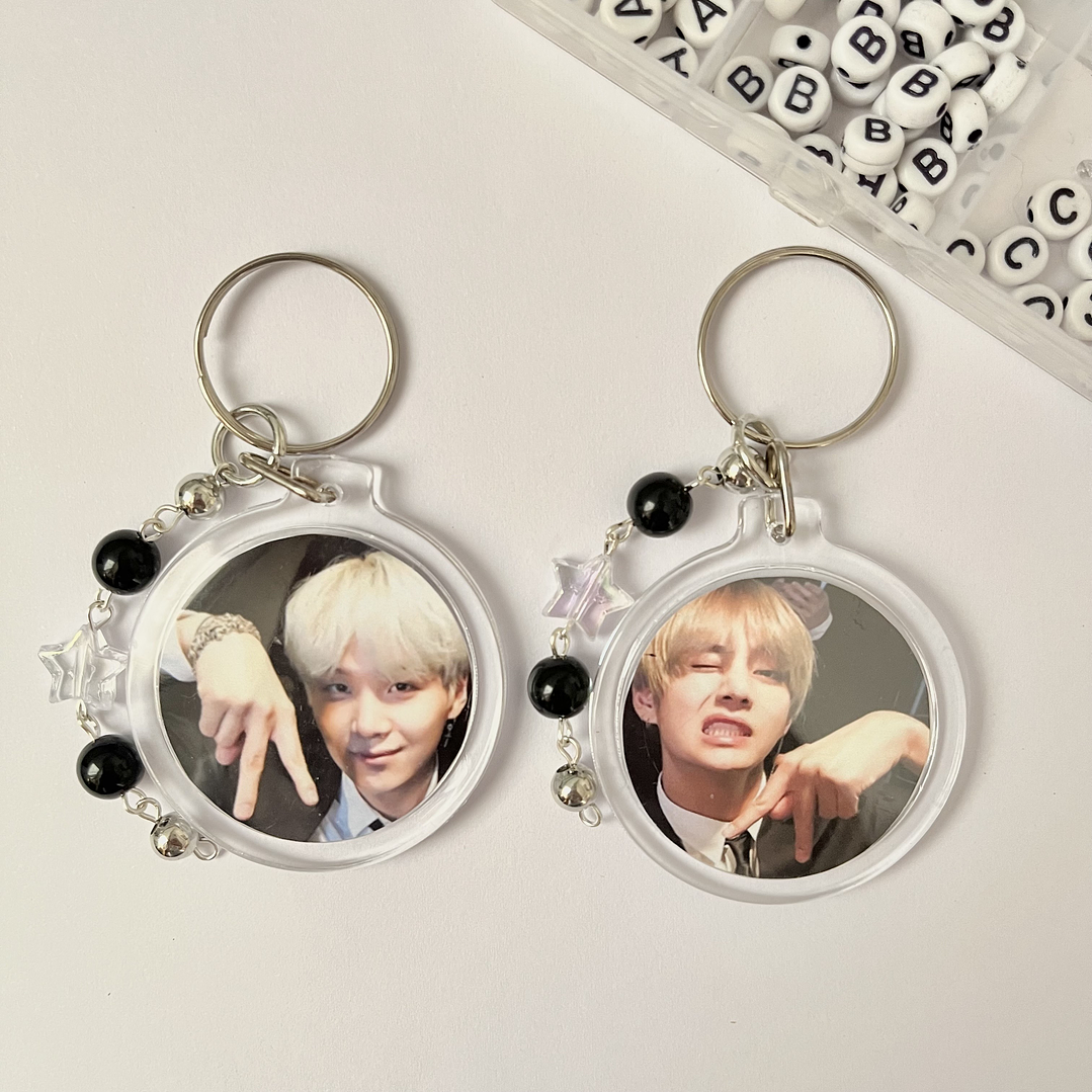Llavero para compartir - YOONGI y TAE - BTS 1