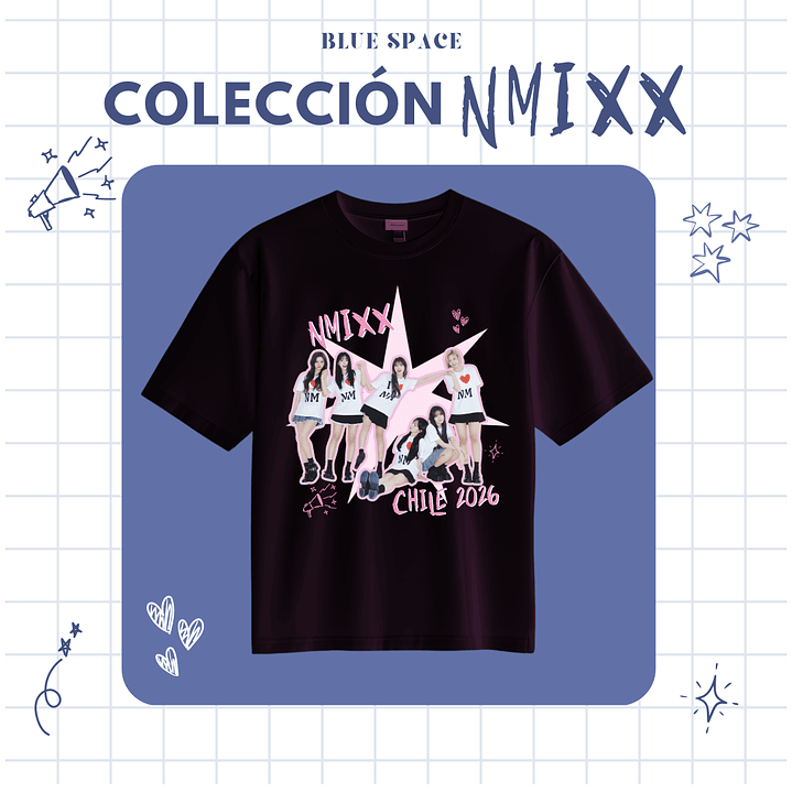 Polera NMIXX - NMIXX CHILE STAR 1
