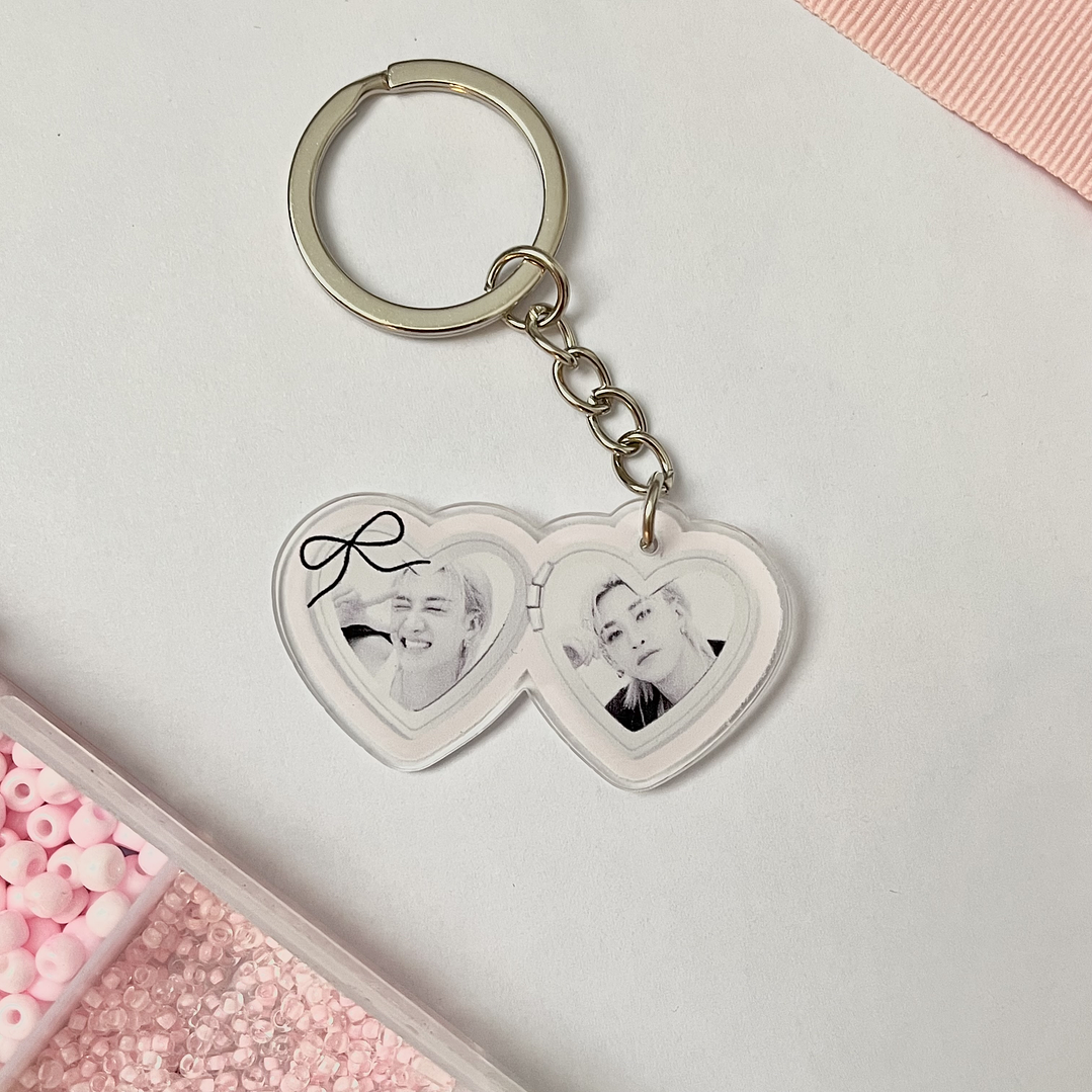 Chan Stray Kids  - Llavero acrílico tipo relicario 1