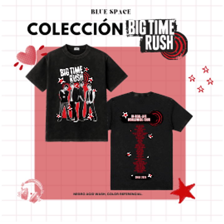 Polera BIG TIME RUSH CHILE - SETLIST. 6