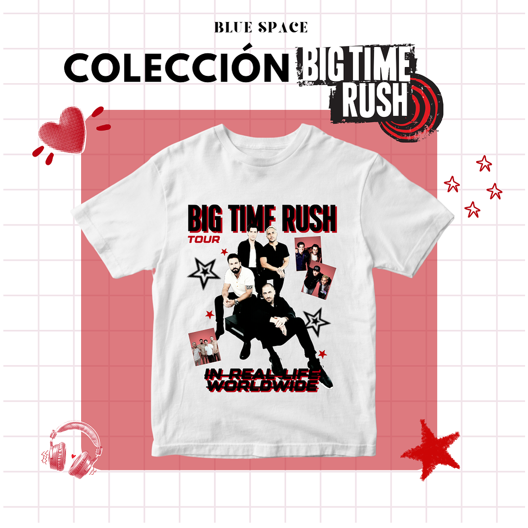 Polera BIG TIME RUSH CHILE - AMAZING 5