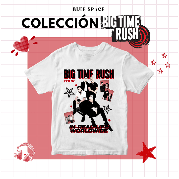 Polera BIG TIME RUSH CHILE - AMAZING 5