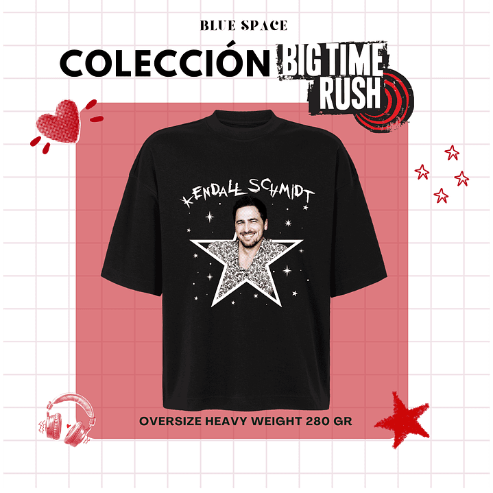 Polera BIG TIME RUSH CHILE - KENDALL SCHMIDT 3