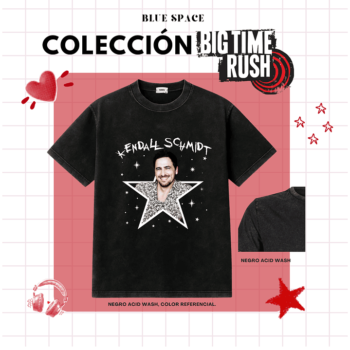 Polera BIG TIME RUSH CHILE - KENDALL SCHMIDT 2