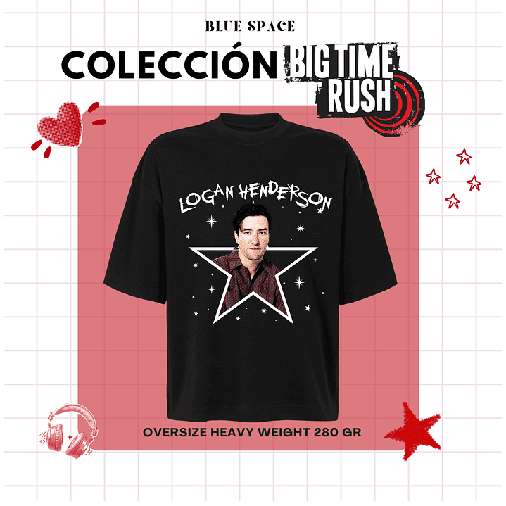 Polera BIG TIME RUSH CHILE - LOGAN HENDERSON 3