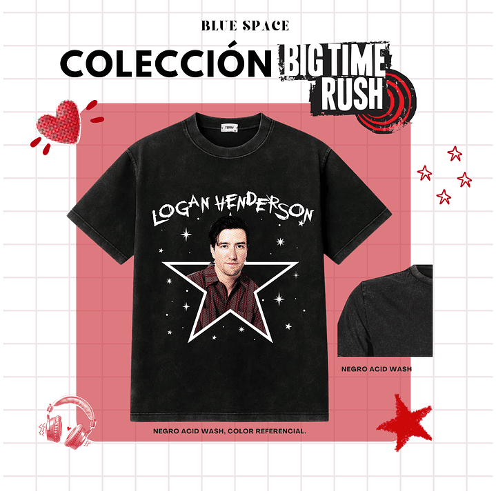 Polera BIG TIME RUSH CHILE - LOGAN HENDERSON 2