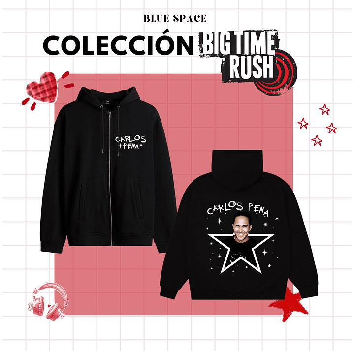 Polera BIG TIME RUSH CHILE - CARLOS PENA 9