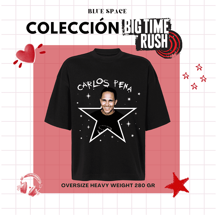 Polera BIG TIME RUSH CHILE - CARLOS PENA 2