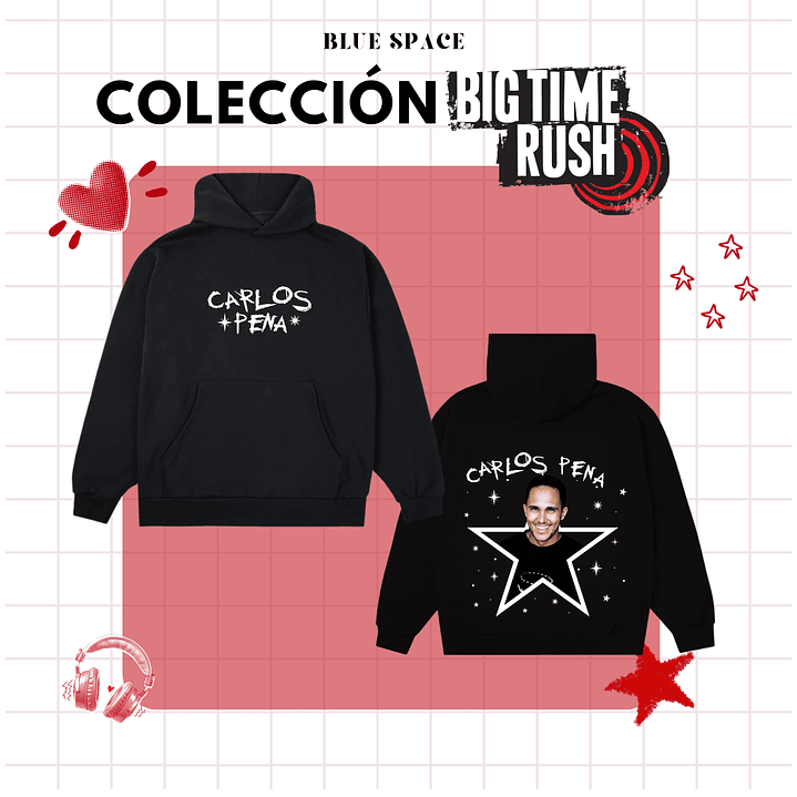 Polera BIG TIME RUSH CHILE - CARLOS PENA 10