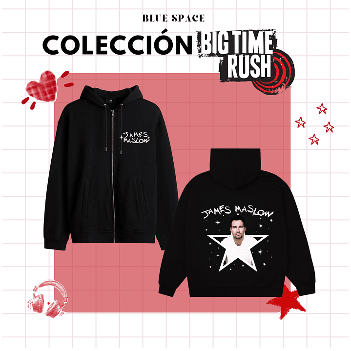 Polera BIG TIME RUSH CHILE - JAMES MASLOW 9
