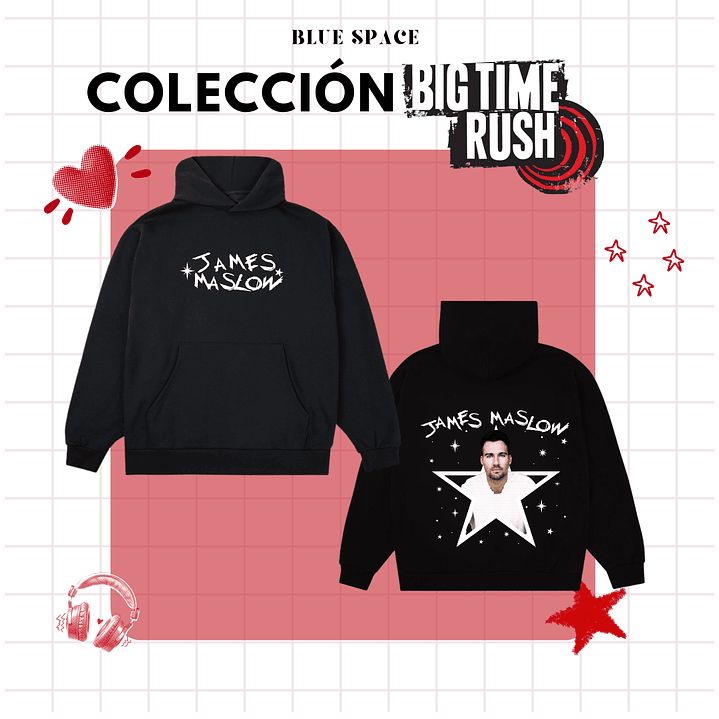 Polera BIG TIME RUSH CHILE - JAMES MASLOW 8