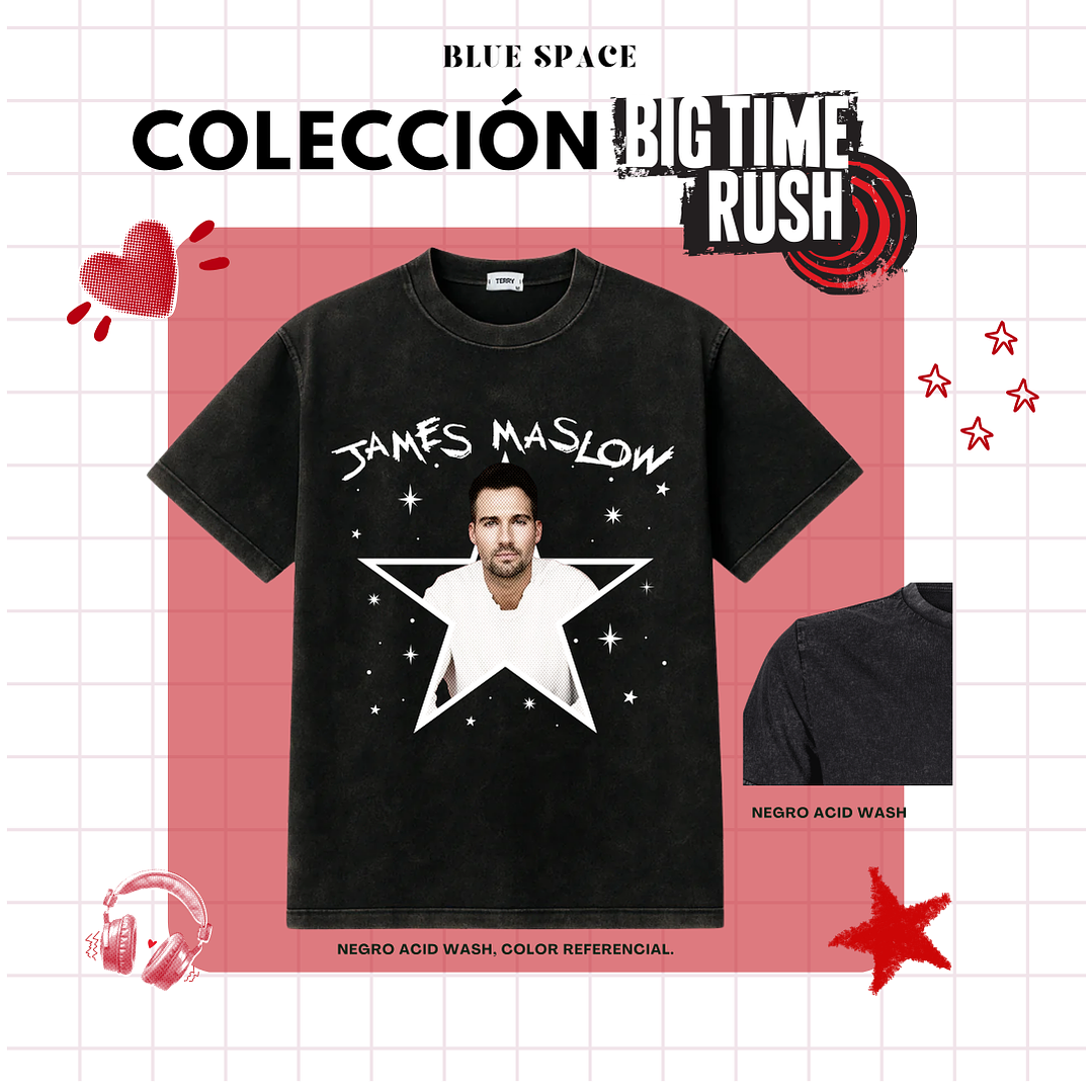 Polera BIG TIME RUSH CHILE - JAMES MASLOW 2