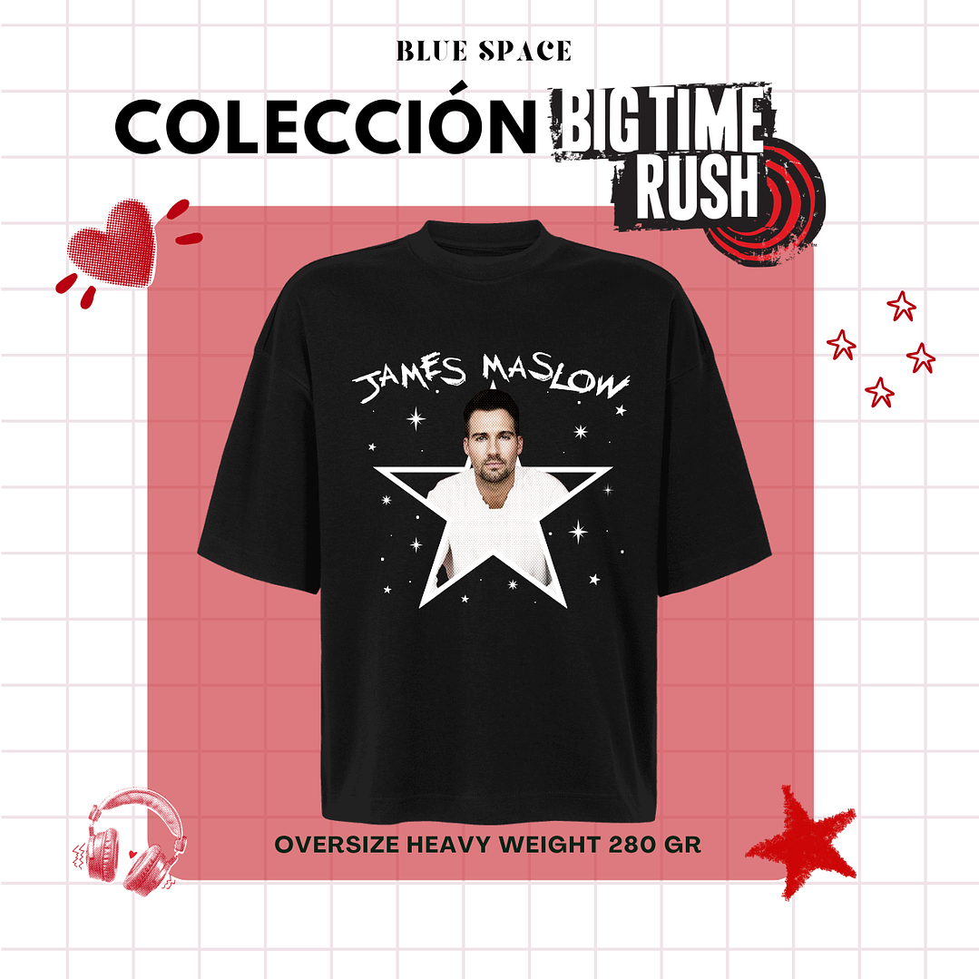 Polera BIG TIME RUSH CHILE - JAMES MASLOW 3