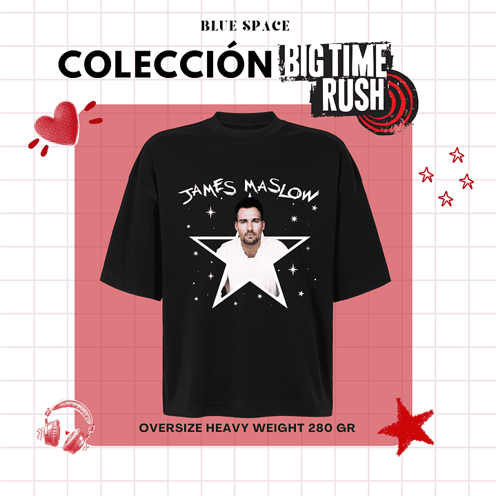 Polera BIG TIME RUSH CHILE - JAMES MASLOW 3