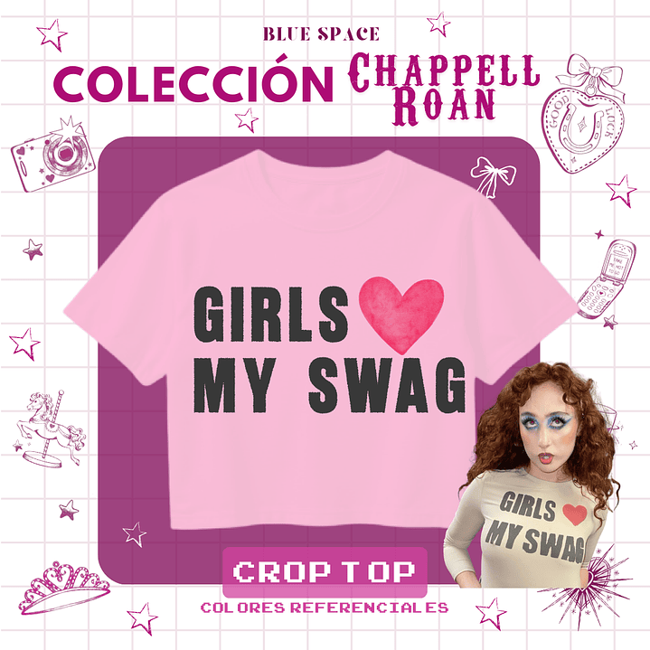 Crop Top Chappell Roan - GIRLS LOVE MY SWAG  4