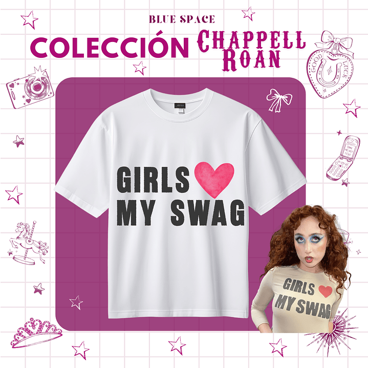 Crop Top Chappell Roan - GIRLS LOVE MY SWAG  3
