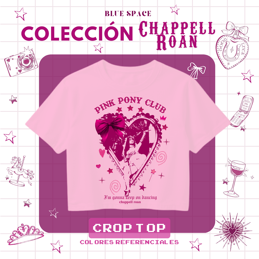 Crop Top Chappell Roan - Pink Pony Club 3