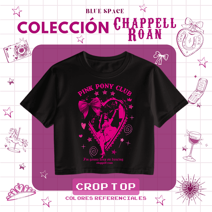 Crop Top Chappell Roan - Pink Pony Club 2