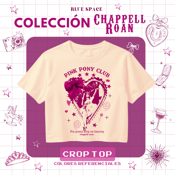 Crop Top Chappell Roan - Pink Pony Club 4