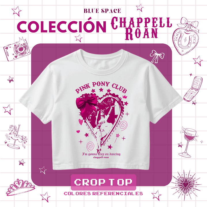 Crop Top Chappell Roan - Pink Pony Club 1