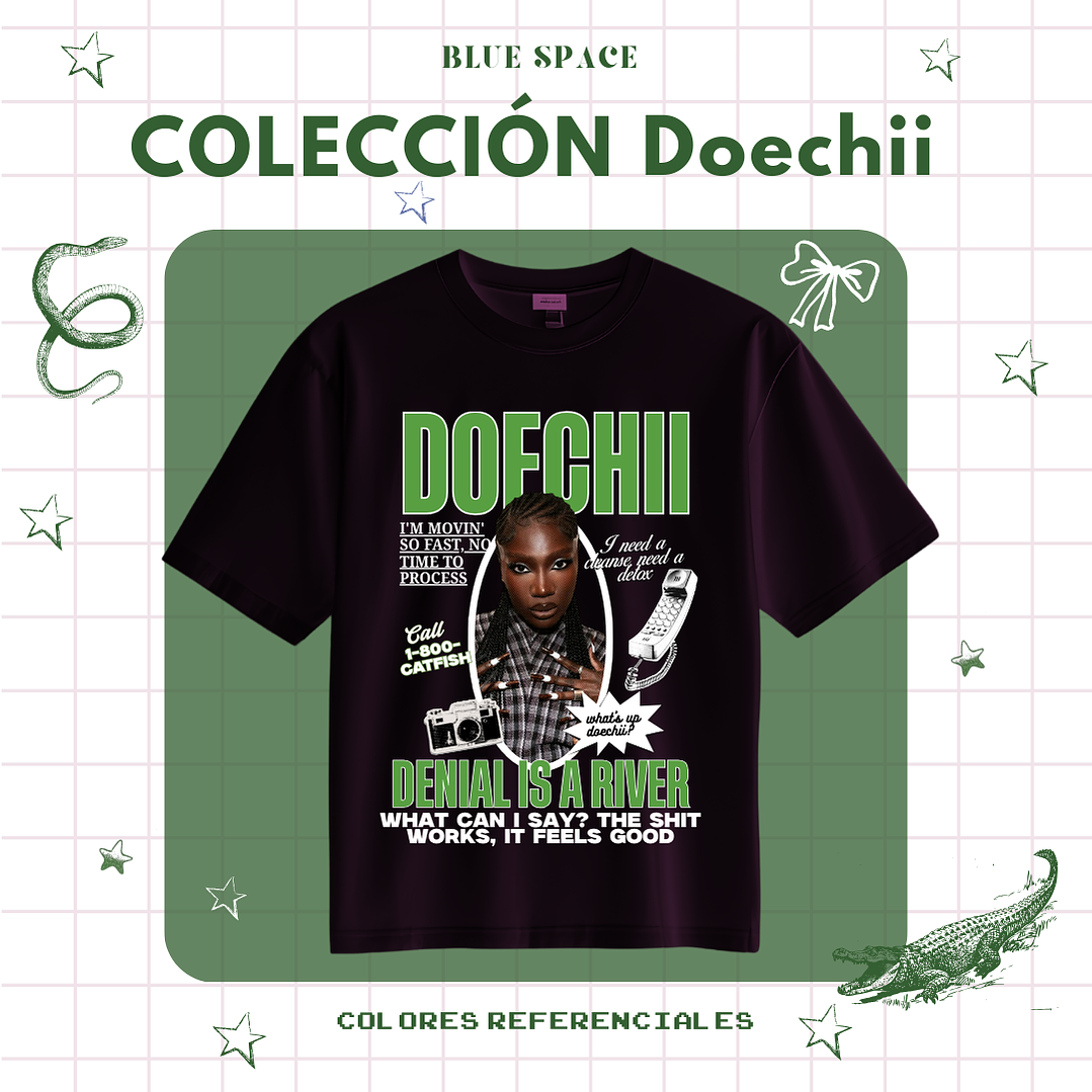 Polera DOECHII - DENIAL IS A RIVER 1