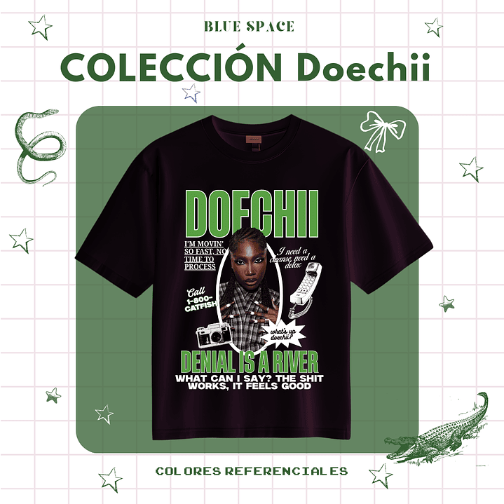 Polera DOECHII - DENIAL IS A RIVER 1