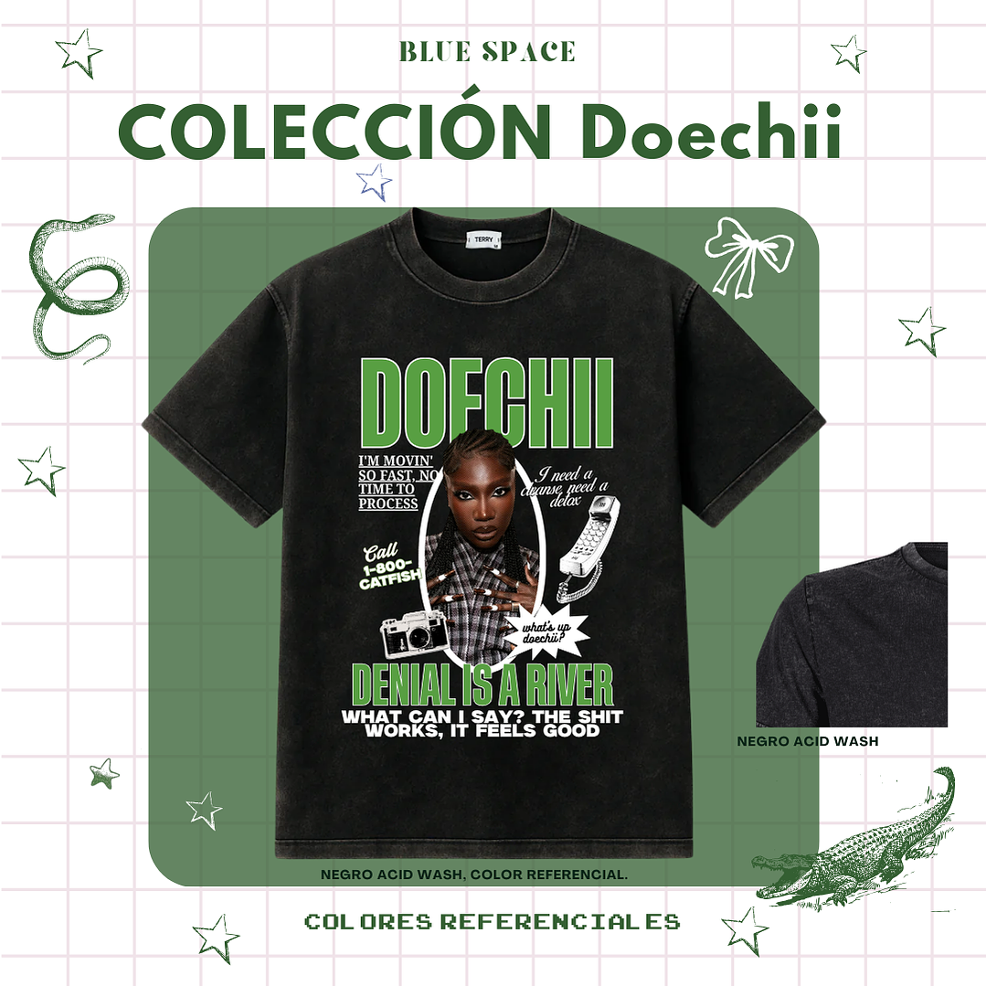 Polera DOECHII - DENIAL IS A RIVER 2