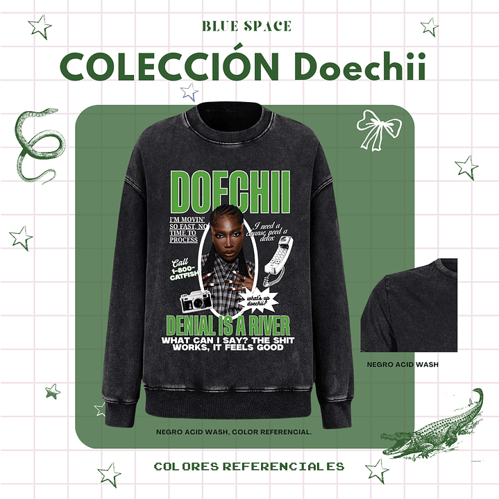 Polera DOECHII - DENIAL IS A RIVER 10